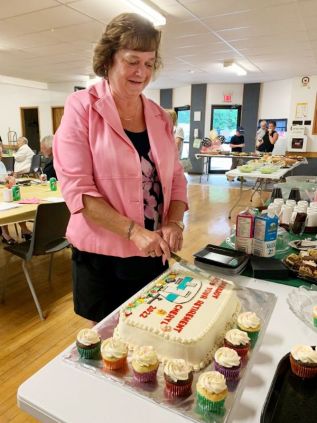 North Frontenac CAO Cheryl Robson at her reitrement party last month.